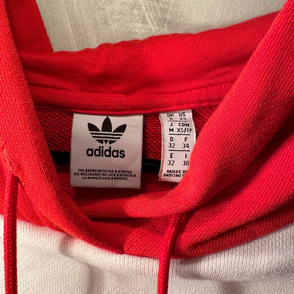 adicolor Big Trefoil Cropped Hoodie NWOT - Picture 6 of 8